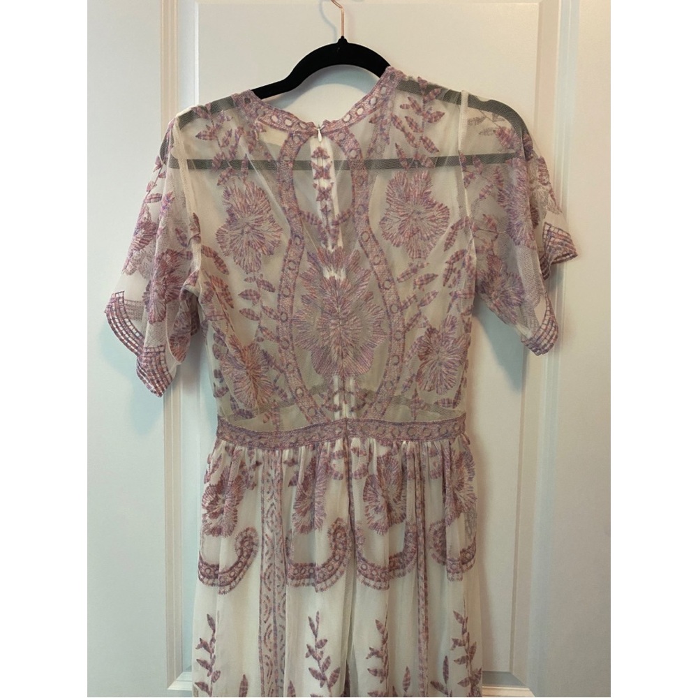 Altar’d State Pink Purple Lace Sheer Maxi Dress Women’s Size Small - Picture 6 of 12